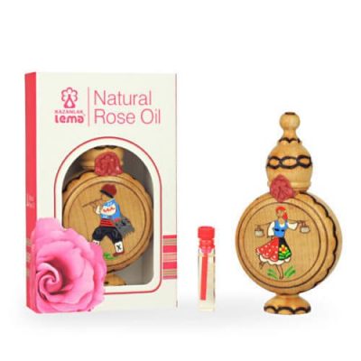 Wooden Souvenir with Natural Rose Oil Lema 1.0 ml