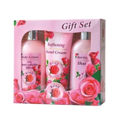 Gift Set Rose Natural (Shampoo + Body Lotion + Hand Cream)