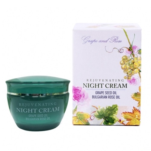 Night Cream with Grape Seed Oil and Rose oil 50ml