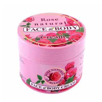 Face And Body Cream Rose Natural 300ml