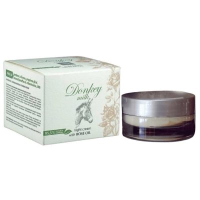 Night Cream with Donkey Milk and Rose Oil 50ml